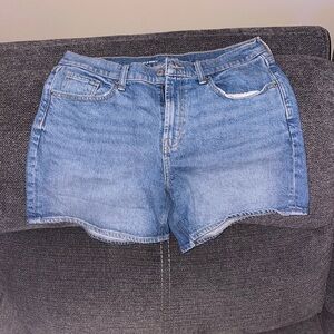Old Navy Blue Denim High-Rise baggy Jean shorts